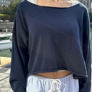 Brandy Melville Dark Blue Sweater